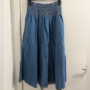 Maje Blue A-Line Skirt